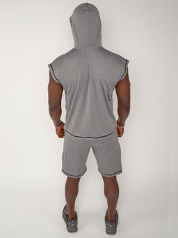 Спортивный костюм летний мужской светло-серого цвета 2262SS - FUYOUKAI фото 11