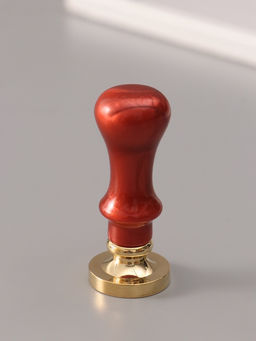 Печать для сургуча с пластиковой ручкой «Венок с буквой M», 2.5×2.5×6.3 см