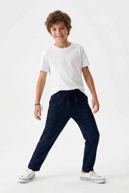 Lacivert Erkek Cocuk Duz Dokuma Pantolon TKDSS26PL00006 - Trendyolmilla фото 2