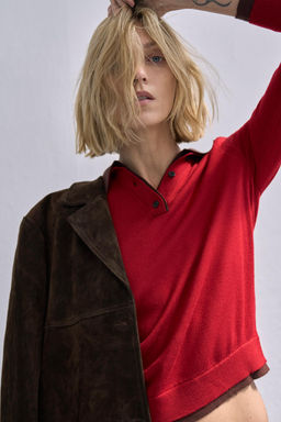100% SUEDE LEATHER COAT ZW COLLECTION LIMITED EDITION - Zara фото 15