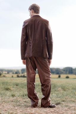 LIMITED EDITION LEATHER SUIT BLAZER - Zara фото 2