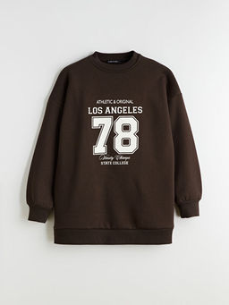 Los Angeles Bask?l? Kad?n Kal?n Sweatshirt Tunik