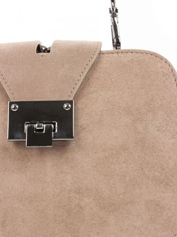 LACCOMA сумка АУ4223Ф-бежевый натуральная замша хлопок  фото 3
