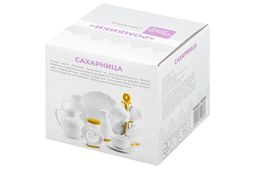 Сахарница 620 мл 11*11*12 см Ромбики + ложка + дер. крышка на дер. подставке - Elan gallery фото 6