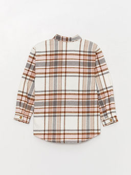 Ekose Uzun Kollu K?z ?ocuk G?mlek Ceket - Waikiki фото 2