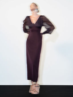 Платье с декоративным рукавом PL1465/gorlin - Emka фото 4