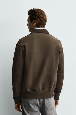 CHAQUETA COMBINADO PANA ALAMARES / Marr?n - Zara фото 3
