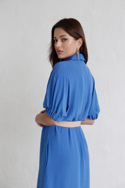 Платье-рубашка с объёмными рукавами - Martichelli фото 6