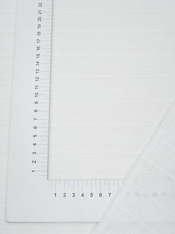 Фактурный хлопок Рельефные полоски цв.Белый (отбеленный), ш.1.45м, хлопок-100%, 115гр/м.кв - Купава фото 3