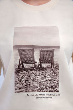 Арт. 31134 Футболка женская 44-52 (5 шт) Цвет:бежевый - Калинка фото 2