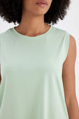 DeFactoFit Длинный крой с круглым вырезом для спортсменов из модала  фото 5