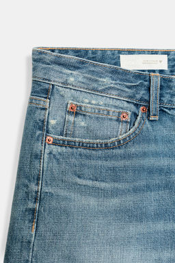 BERMUDA REGULAR DENIM TRF TIRO MEDIO / Azul - Zara фото 8