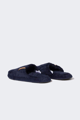 Мужские домашние тапочки на плоской подошве - Defacto фото 4