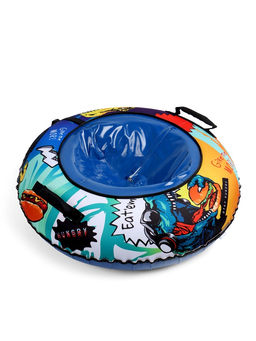 Тюбинг – ватрушка Burger, LED-подсветка, диаметр чехла 93 см, разноцветная