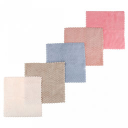 Салфетка для уборки 25х25см "Уборщик", микрофибра, набор 5шт (Китай)