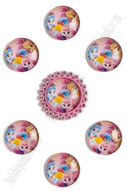 Кабошоны-фишки 25 мм (10 шт) SF-2725, А-213