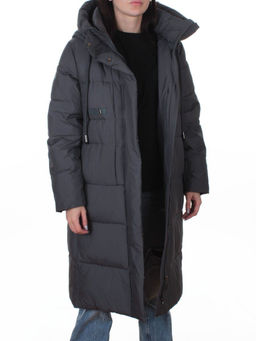 8818 DK. GRAY Пальто зимнее женское (200 гр. холлофайбер)