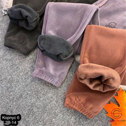 Брюки женские с мехом на резинке