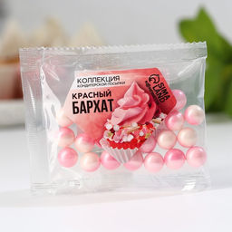 Посыпка кондитерская фигурная Шарики: розовая, белая, 25 г. - Simaland фото 5