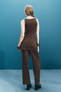 PLAIN KNIT CULOTTES - Zara фото 3