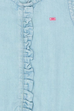 U. S. Polo Assn Голубое джинсовое платье без рукавов для девочки - U.s. polo assn фото 3