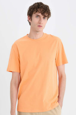 New Regular Fit Bisiklet Yaka Basic Duz K?sa Kollu Tisort - Defacto фото 44