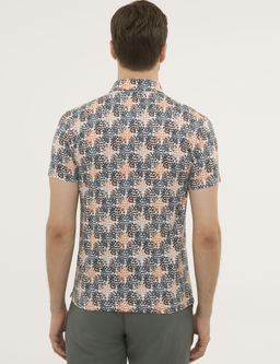 Темно-хаки футболка с воротником-поло - Cacharel фото 3