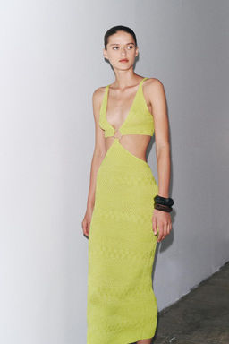 CUT-OUT KNIT DRESS - Zara фото 4