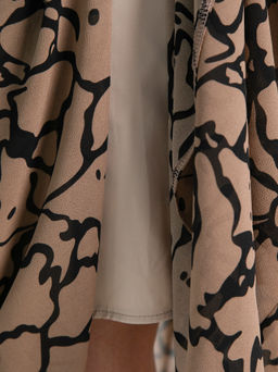 Платье Идиллия (бежево-черное) П15378-16М