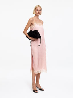 Vestido lencero con ribete de encaje - H&m фото 6