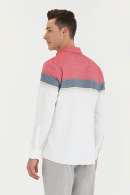 U. S. Polo Assn / Мужская белая рубашка с длинным рукавом - U.s. polo assn фото 19