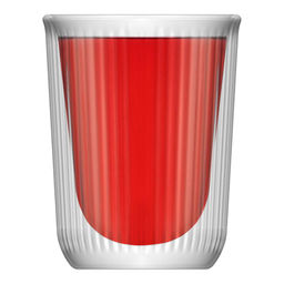 Стакан стеклянный для чая Walmer Riffle с двойными стенками, 0.25 л, цвет прозрачный