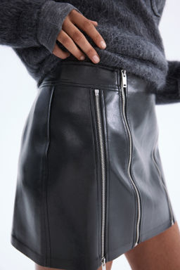 Falda revestida con cremalleras - H&m фото 4