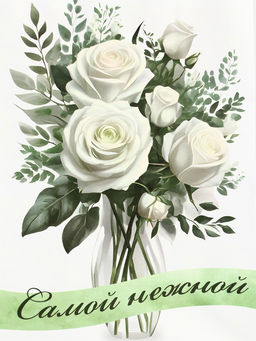 Цена за 3 шт. Пакет подарочный крафт Самой нежной 15?8?21 См