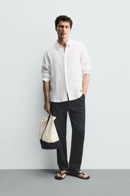 PANTAL?N RELAXED FIT ALGOD?N - LINO / Marr?n