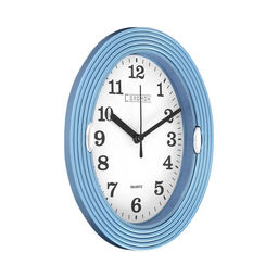Часы настенные интерьерные «Бенедатта», плавный ход, 19×22 см, синие