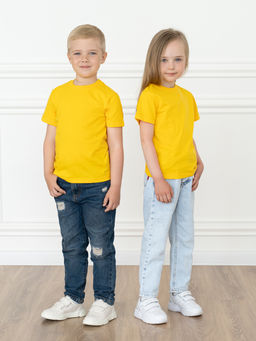 Футболка детская желтая