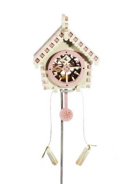 Новогоднее украшение: Часы с маятником 1013 Pink Roof - Idh фото 3