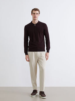 Polo Yaka Erkek Triko Kazak