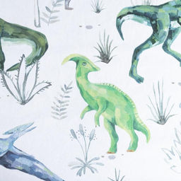 Постельное белье Этель 1,5 сп Just dino 143х215 см, 150х214 см, 50х70 см -1 шт  фото 3