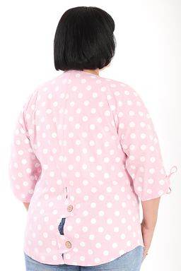 Пыльник розовый в горох - Almond фото 2
