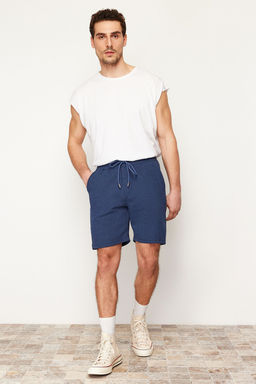 TRENDYOL MAN Lacivert Regular/Normal Kesim Basic Dokulu Buyuk Beden Sort & Bermuda TMNSS25AP00000 - Trendyolmilla фото 3