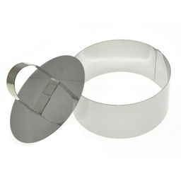 Форма кулинарная "Круг" 10*4см с крышкой-прессом, арт. AN8-2