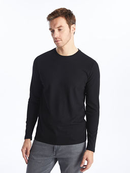 Bisiklet Yaka Uzun Kollu Erkek Ti??rt