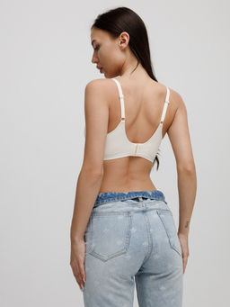 Бюстгальтер бесшовный бескаркасный с вкладышами Lingeamo айвори ВТ-01 (131)