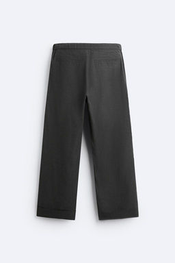 HEMP - COTTON TROUSERS - Zara фото 8