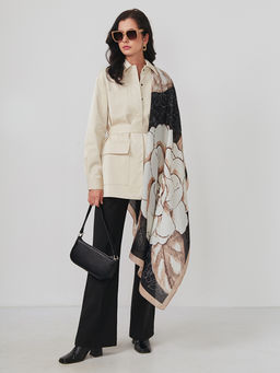 Большой, мягкий, тонкий и очень нежный двусторонний палантин - Tantino фото 3