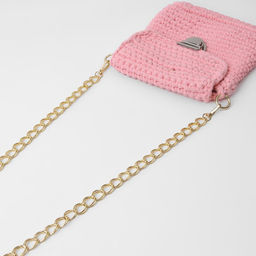 Цепочка для сумки, с карабинами, металлическая, двойная, 19×14 мм, 120 см, цвет золотой