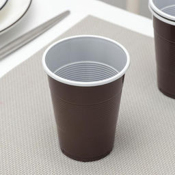 Цена за 80 шт. Стакан одноразовый Мопс, 200 мл, цвет коричневый, 80 шт/уп (+-5 шт) - Simaland фото 3