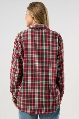 Рубашка женская в клетку